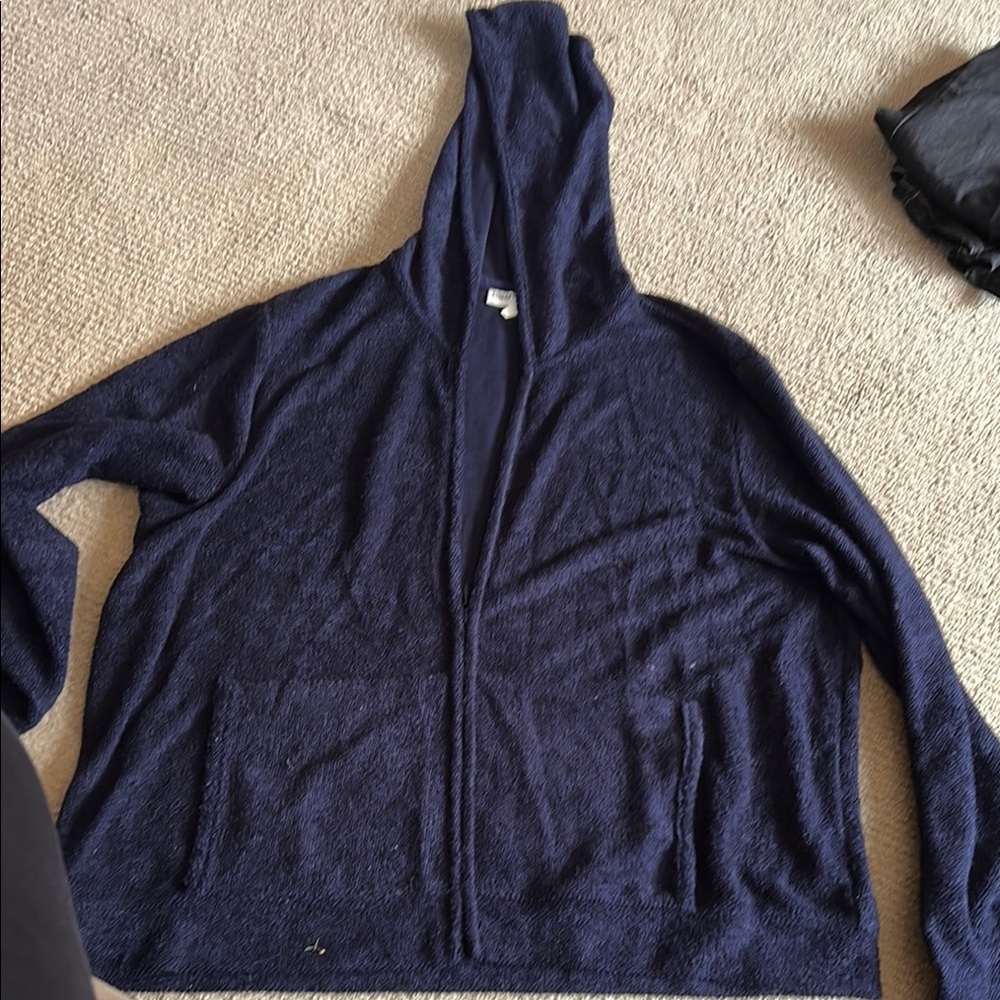 Men's Navy Blue Hooded Sweater